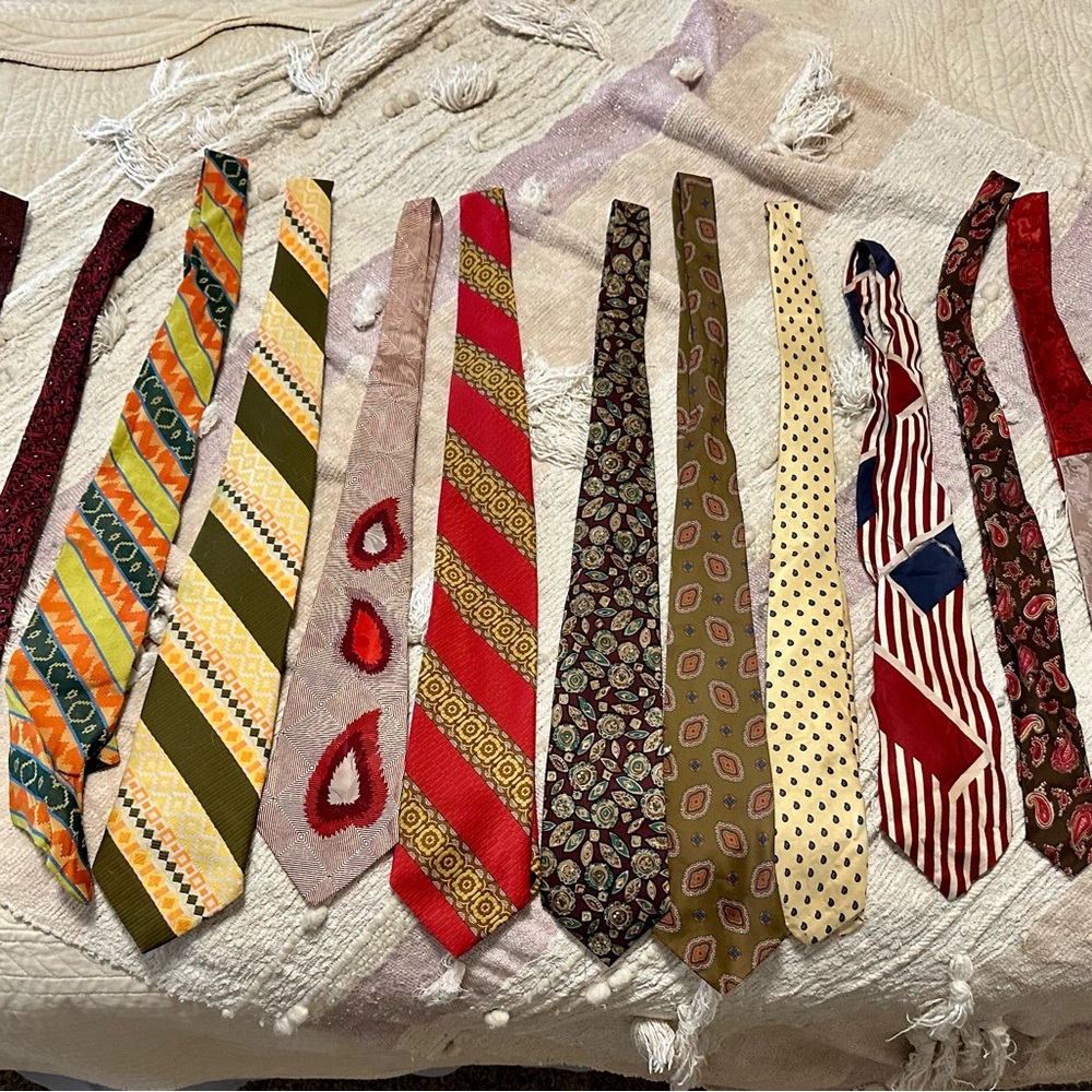Old vintage ties